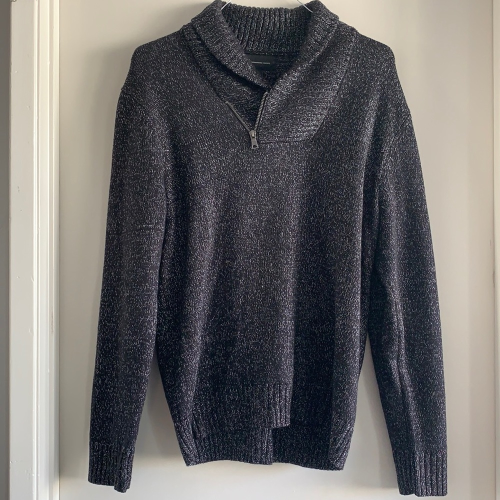 NWOT Inc men’s gray/black/white sweater- L